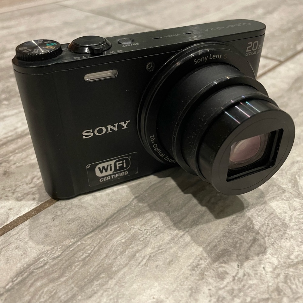 Sony CyberShot DSCWX350 18 MP Digital Camera (Black)